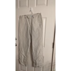 Savane Limen/Viscose Light Tan/cream Khaki Slacks, 34/32
